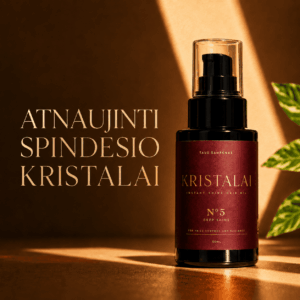 Žvilga, bet neapsunkina: aliejukas Spindesio Kristalai™