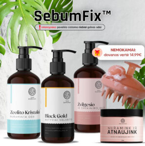 SebumFix™ Sistema: atsisveikink su riebiais plaukais – visiems laikams. Ir be dramų.