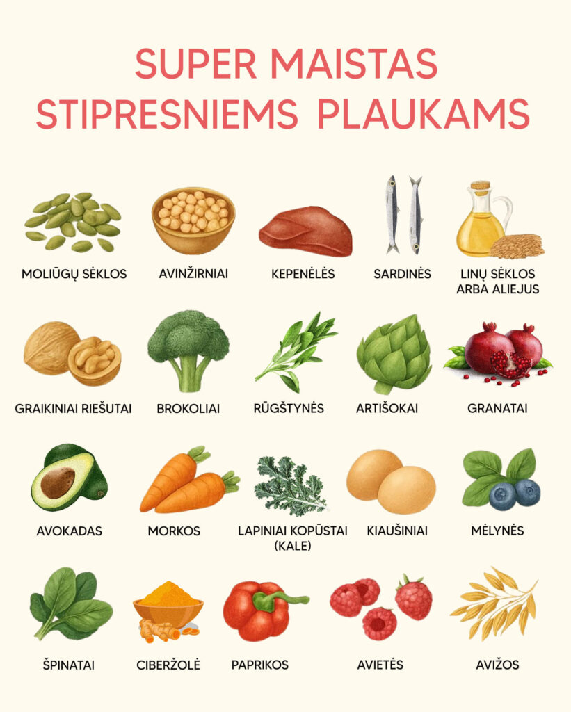 supermaistas stipresniems plaukams